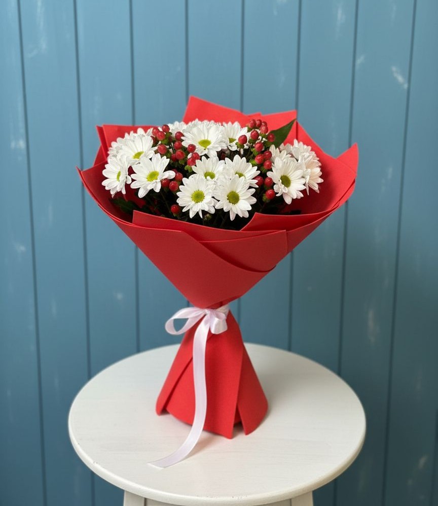 Букет цветов из: Хризантемы в Мендюкино