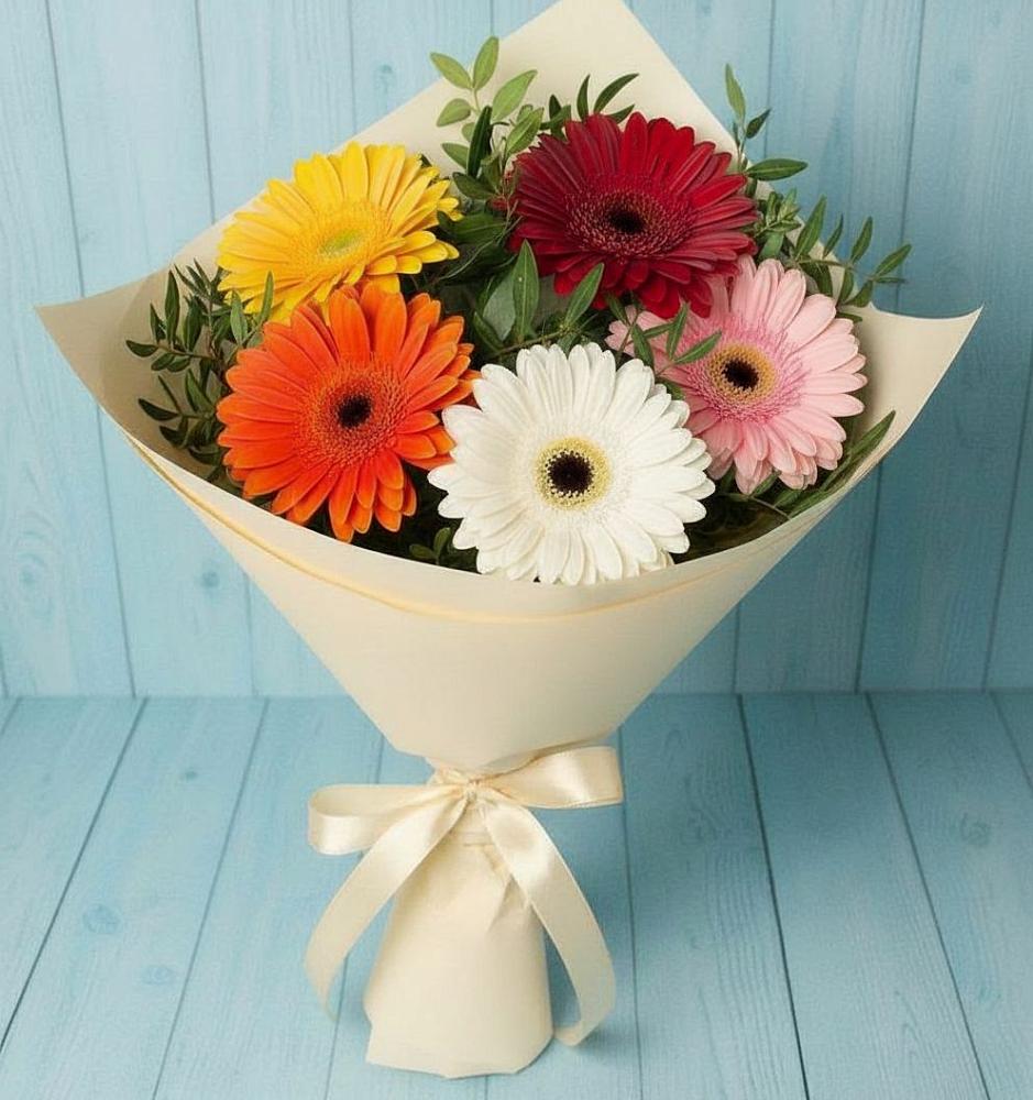 Букет цветов из: Герберы в Мендюкино