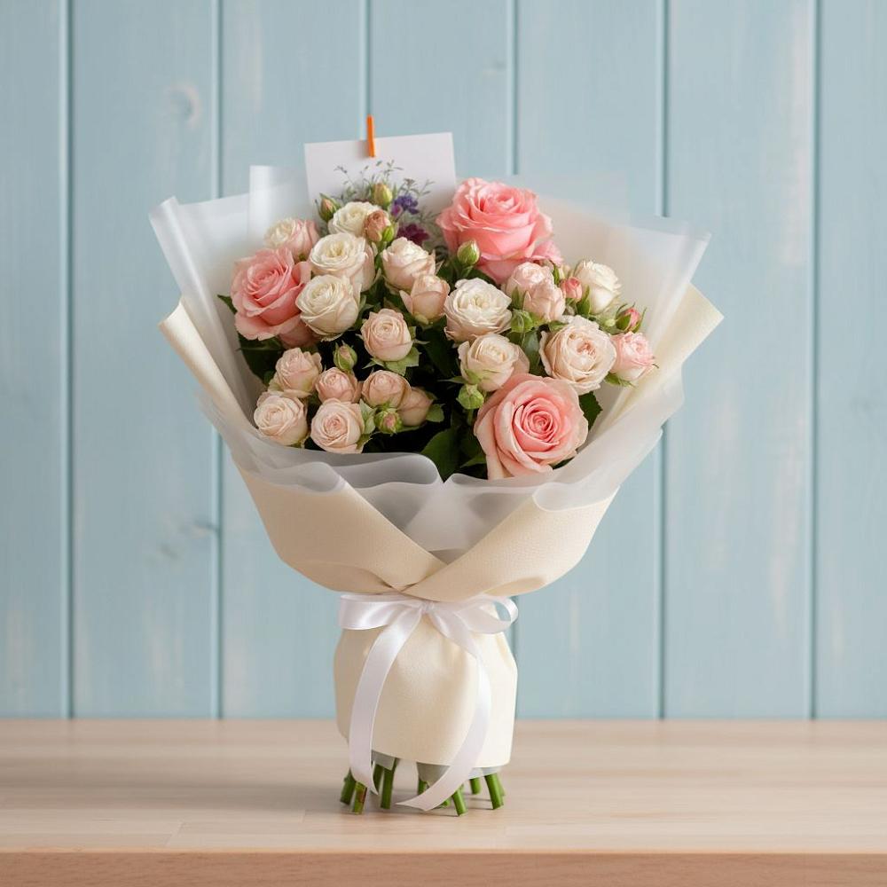 Букет цветов из: Розы в Мендюкино