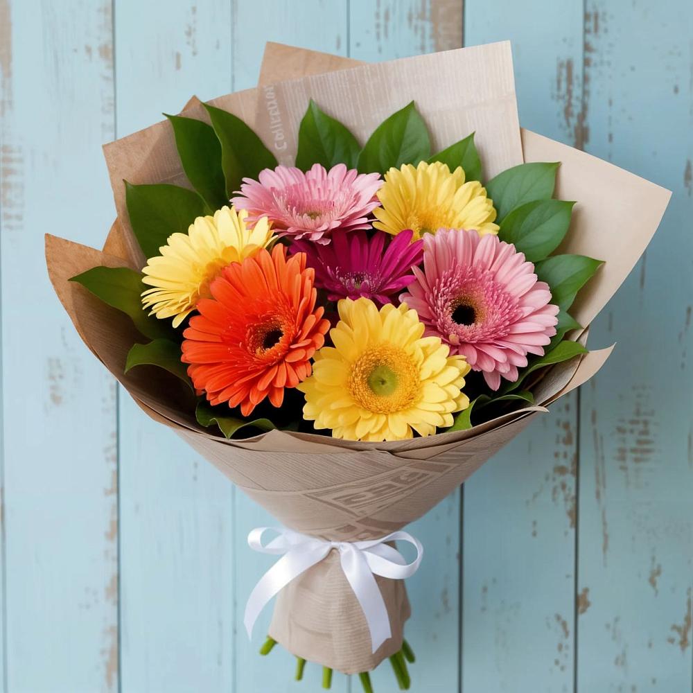 Букет цветов из: Герберы в Мендюкино