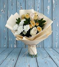 Букет цветов из:  Розы и Хризантемы #REPLACE_PRED# Мендюкино