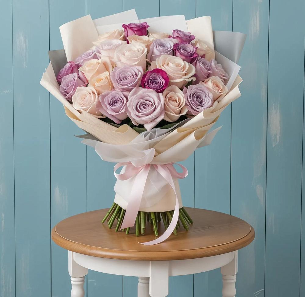 Букет цветов из: Розы в Мендюкино