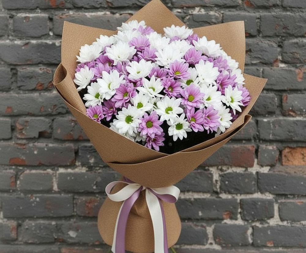 Букет цветов из: Хризантемы в Мендюкино
