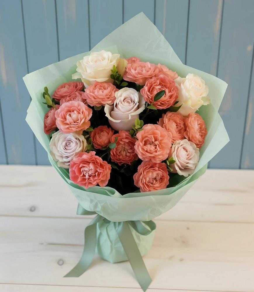 Букет цветов из: Розы в Мендюкино