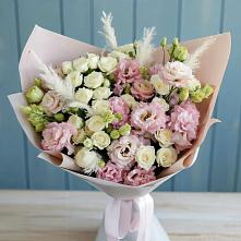 Букет цветов из:  Альстромерии и Розы в Мендюкино